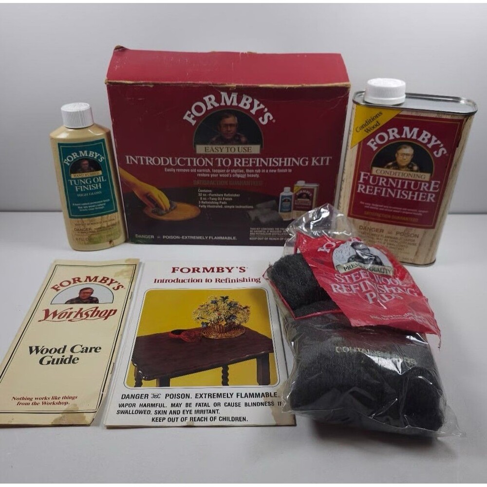 Formby's Easy to Use Introduction to Refinishing Kit Tung Oil Furniture Refinish